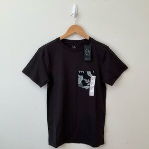 Original Use T Shirt Mens XS Short Sleeve Crew Neck Pocket Tee Jet Black New